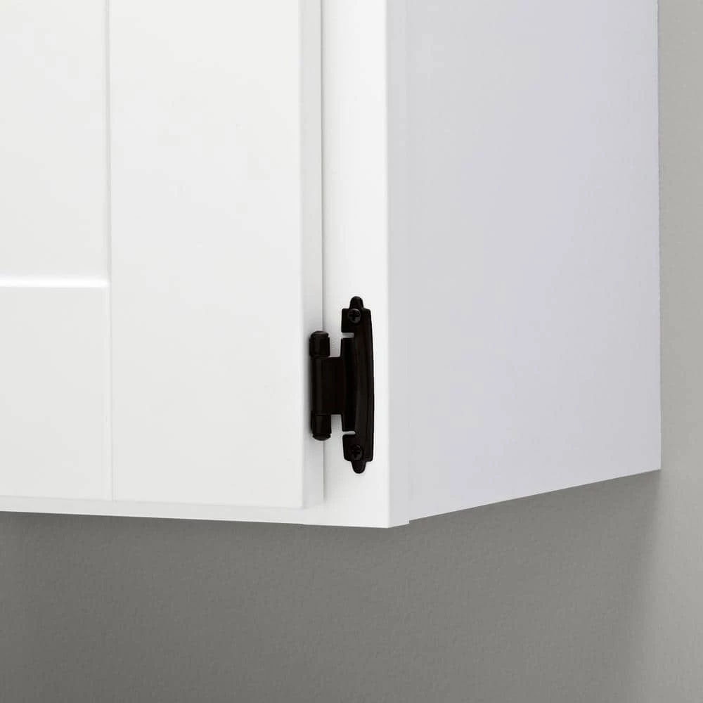 Liberty Matte Black Self-Closing Overlay Cabinet Hinge (5-Pairs) - Image 2