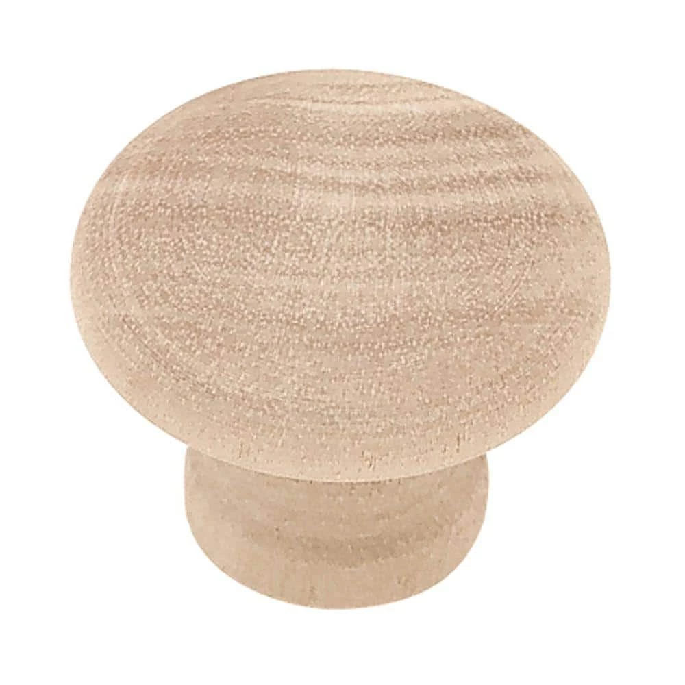 Liberty Rowland 1-1/4 in. (32 mm) Birch Wood Round Cabinet Knob