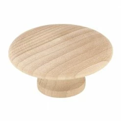 Liberty Classic 1-13/16 in. (46 mm) Unfinished Birch Wood Round Cabinet Knob