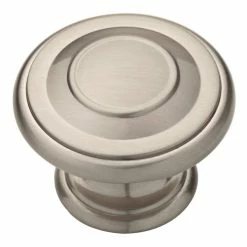 Liberty Harmon 1-3/8 in. (35 mm) Satin Nickel Round Cabinet Knob