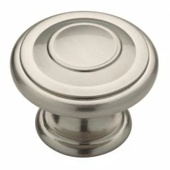 Liberty Harmon 1-3/4 in. (45mm) Satin Nickel Oversized Round Cabinet Knob