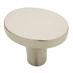 Liberty Mila 1-1/4 in. (32mm) Satin Nickel Oval Cabinet Knob
