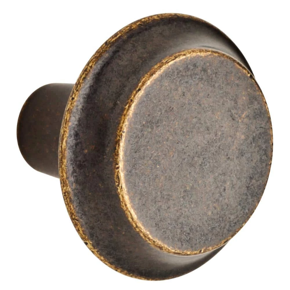 Liberty Mizuna 1-3/8 in. (35 mm) Warm Chestnut Round Cabinet Knob - Image 5