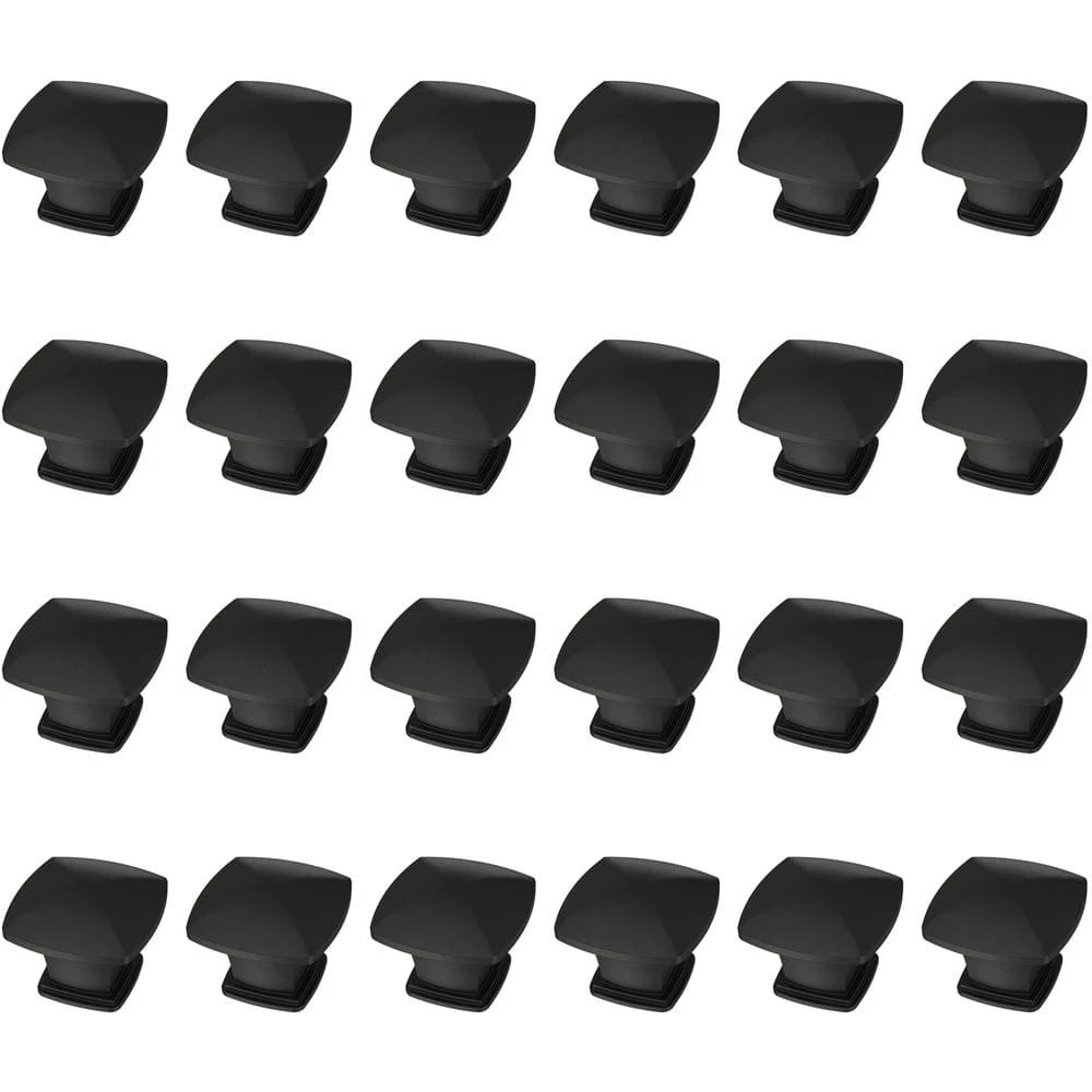 Liberty Essentials 1-1/4 in. (31mm) Matte Black Square Cabinet Knob (24-Pack) - Image 4