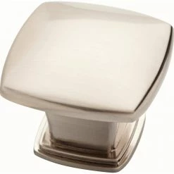 Liberty Essentials 1-1/5 in. (30 mm) Satin Nickel Soft Square Cabinet Knob (25-Pack)