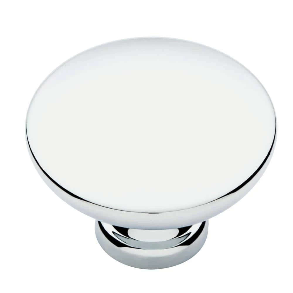 Liberty Pierce 1-3/8 in. (35 mm) Polished Chrome Round Cabinet Knob