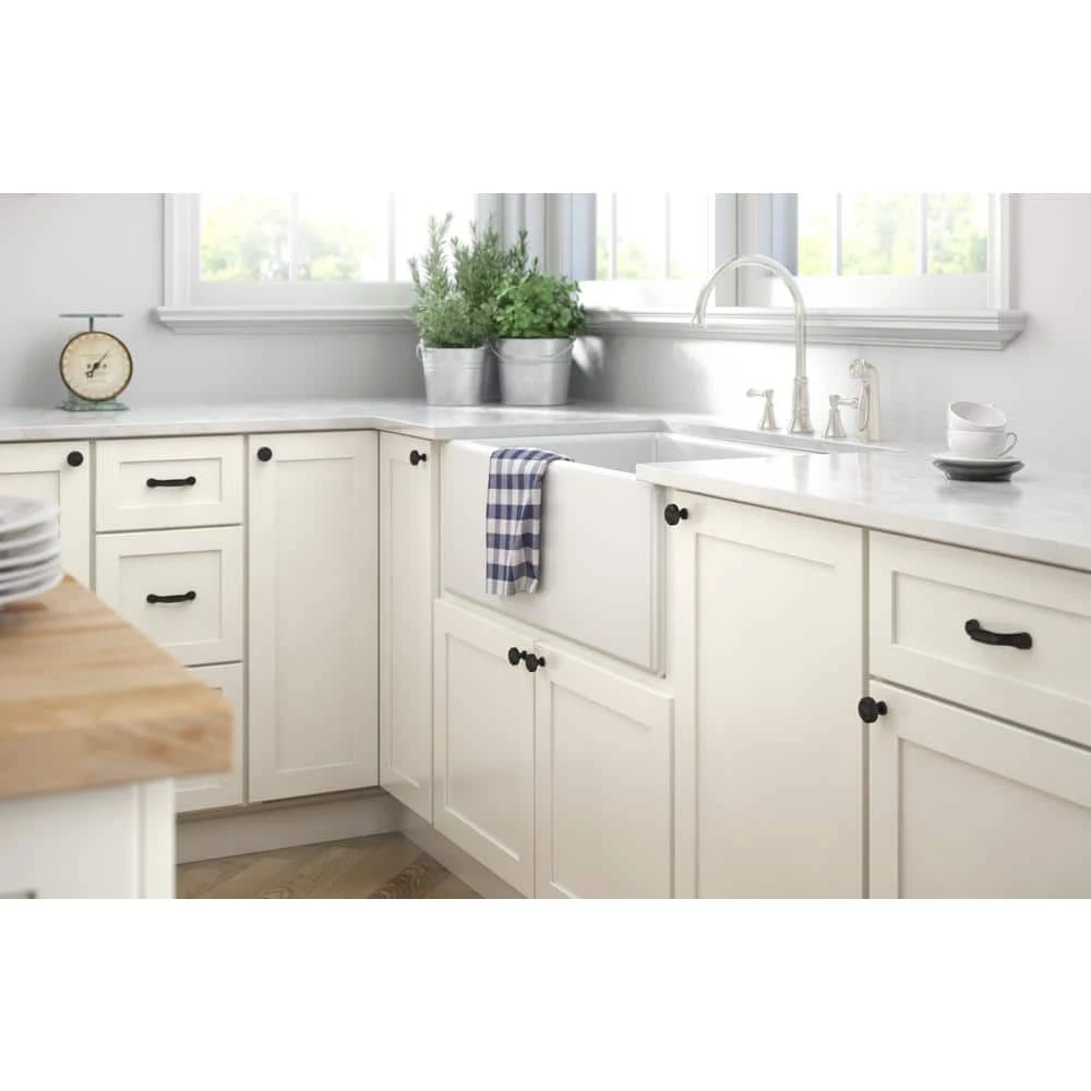 Liberty Simple Farmhouse 1-3/16 in. (30mm) Matte Black Cabinet Knob - Image 4