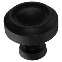 Liberty Simple Farmhouse 1-3/16 in. (30mm) Matte Black Cabinet Knob