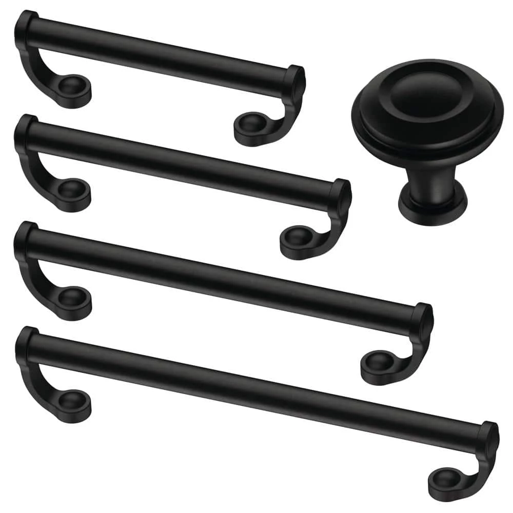 Liberty Rustic Farmhouse 1-1/4 in. (32mm) Matte Black Cabinet Knob - Image 4