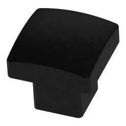 Liberty Simply Geometric 1-1/8 in. (29 mm) Matte Black Cabinet Knob