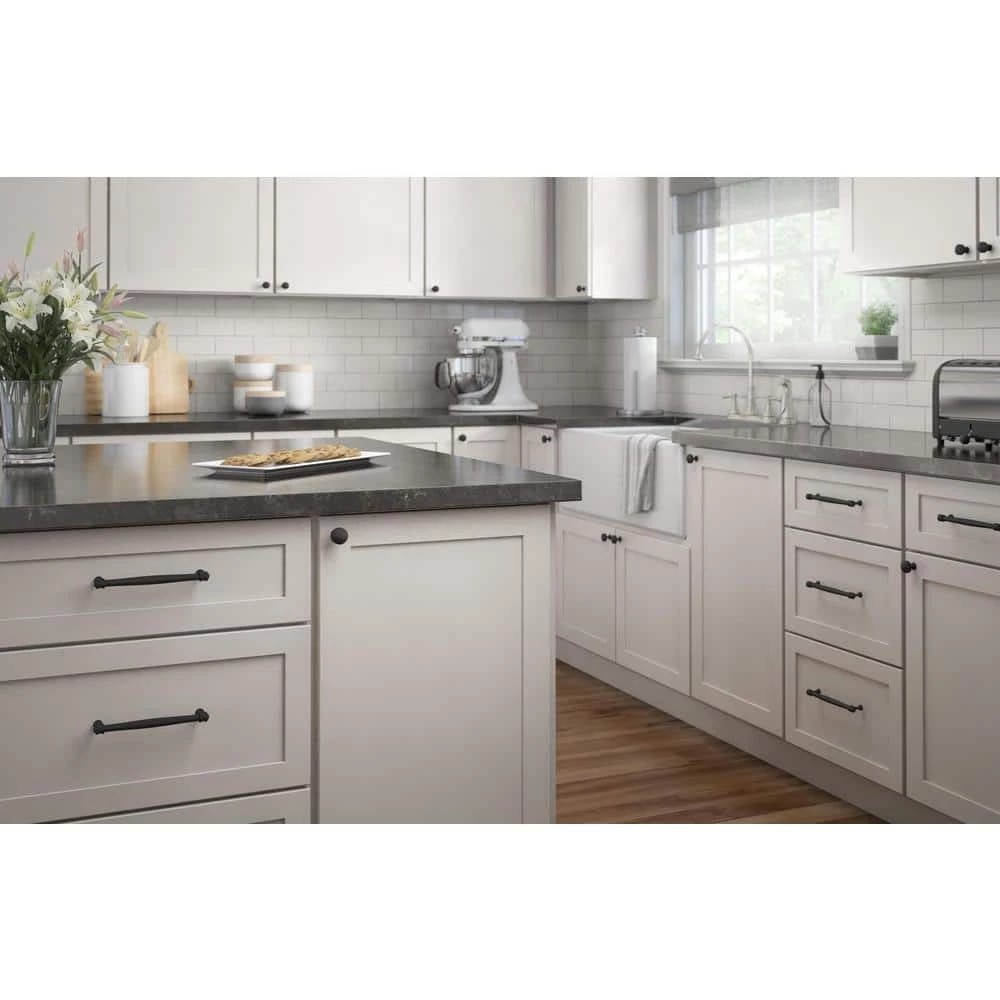 Liberty Charmaine 1-1/8 in. (28 mm) Matte Black Cabinet Knob - Image 4