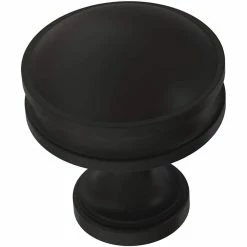 Liberty Charmaine 1-1/8 in. (28 mm) Matte Black Cabinet Knob