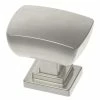 Liberty Wrapped Square 1-3/16 in. (30mm) Satin Nickel Cabinet Knob