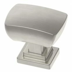 Liberty Wrapped Square 1-3/16 in. (30mm) Satin Nickel Cabinet Knob