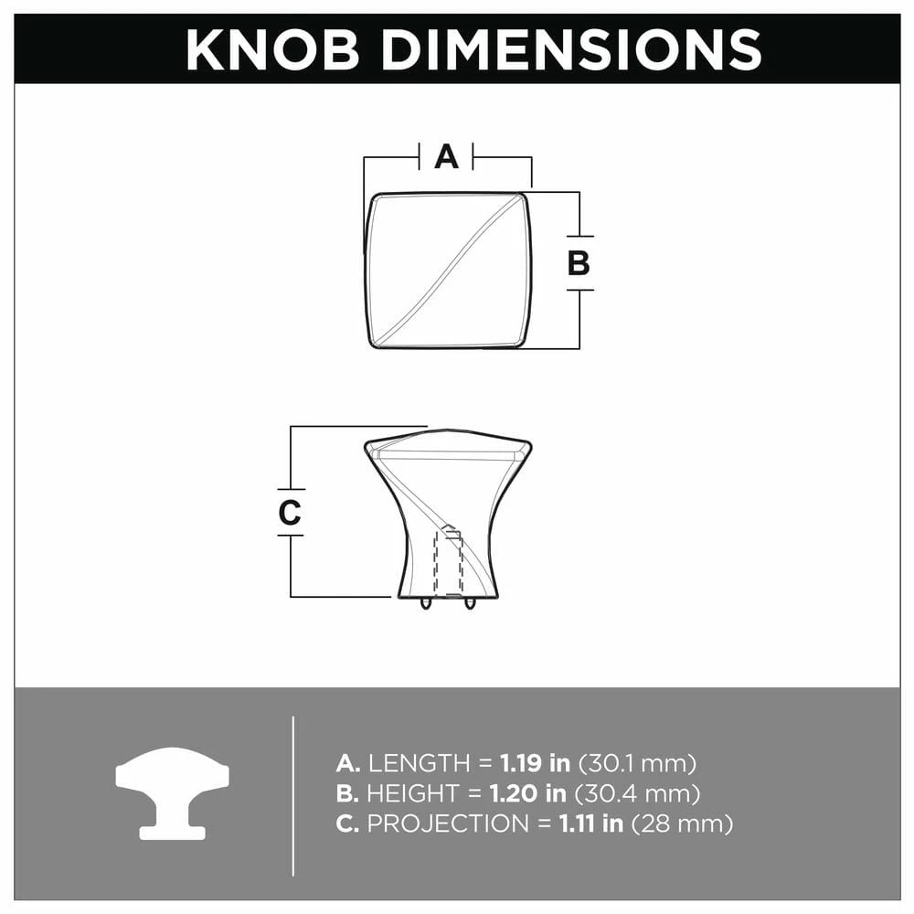 Liberty Modern Twist 1-3/16 in. (30 mm.) Satin Nickel Cabinet Knob - Image 6