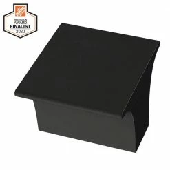 Liberty Inclination 1-1/8 in. (28 mm) Matte Black Cabinet Knob