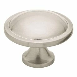Liberty Contempo 1-1/2 in. (38mm) Satin Nickel Round Cabinet Knob (10-Pack)