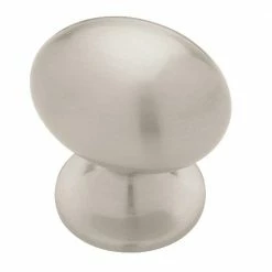 Liberty Fusilli 1-3/8 in. (35 mm ) Satin Nickel Large Football Cabinet Knob