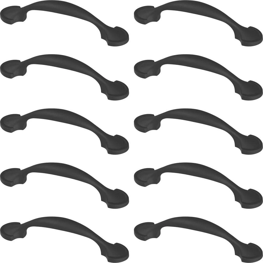 Liberty Half Round Foot 3 in. (76 mm) Matte Black Drawer Pull (10-Pack) - Image 5