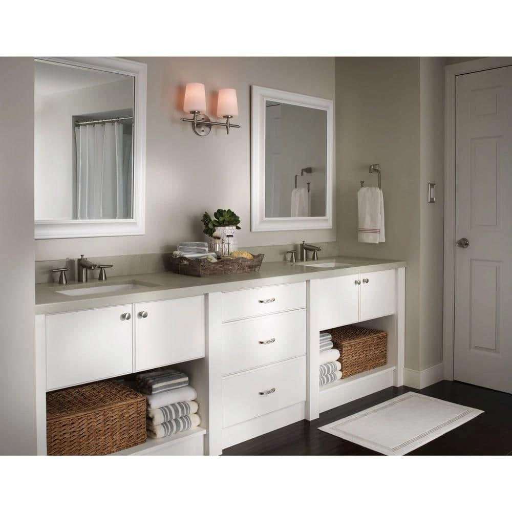 Liberty Unity 3 or 3-3/4 in. (76 or 96 mm) Center-to-Center Satin Nickel Dual Mount Drawer Pull - Image 5