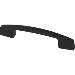 Liberty Newton 2-3/4 in. (70 mm) to 3 in. (76 mm) Matte Black Drawer Pull
