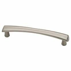 Liberty Notched 4 in. (102 mm) Center-to-Center Satin Nickel Bar Drawer Pull