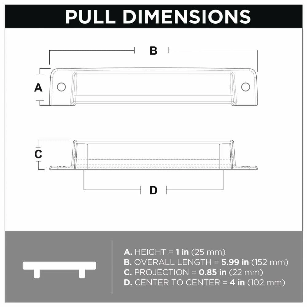 Liberty Iron Craft 4 in. (102 mm) Matte Black Cup Drawer Pull - Image 6