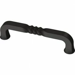Liberty Iron Craft 4 in. (102 mm) Matte Black Rustic Drawer Pull