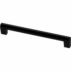Liberty Stratford Bar 7-9/16 in. (192 mm) Matte Black Cabinet Pull