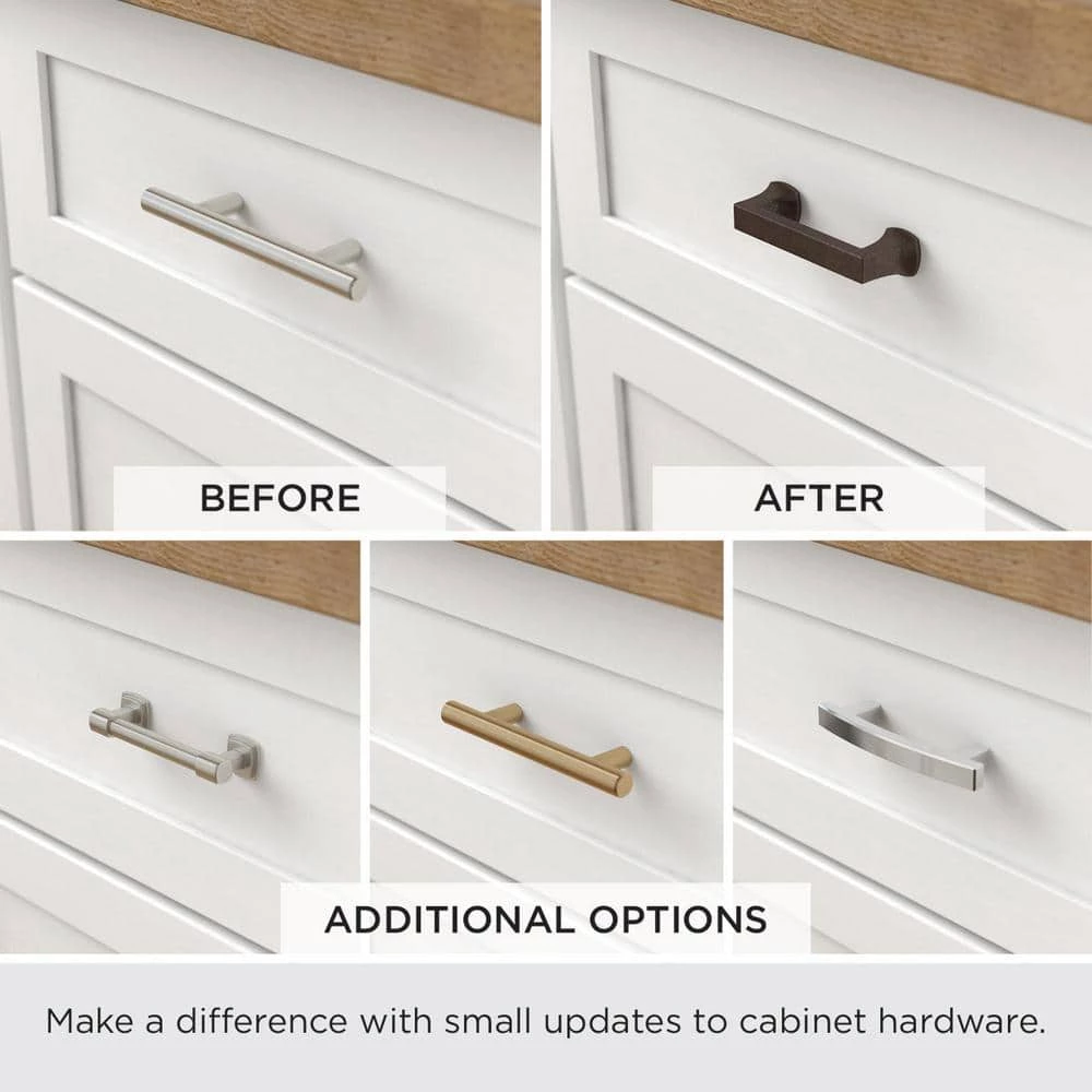 Liberty Essentials Lombard 4 in. (102mm) Center-to-Center Satin Nickel Drawer Pull (10-Pack) - Image 9