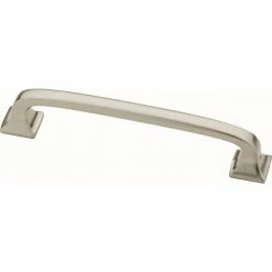 Liberty Essentials Lombard 4 in. (102mm) Center-to-Center Satin Nickel Drawer Pull (10-Pack)