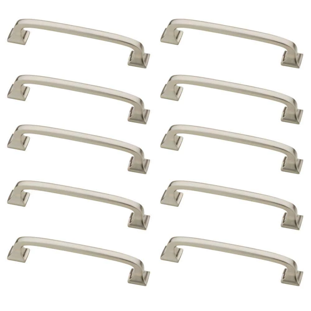 Liberty Essentials Lombard 4 in. (102mm) Center-to-Center Satin Nickel Drawer Pull (10-Pack) - Image 4