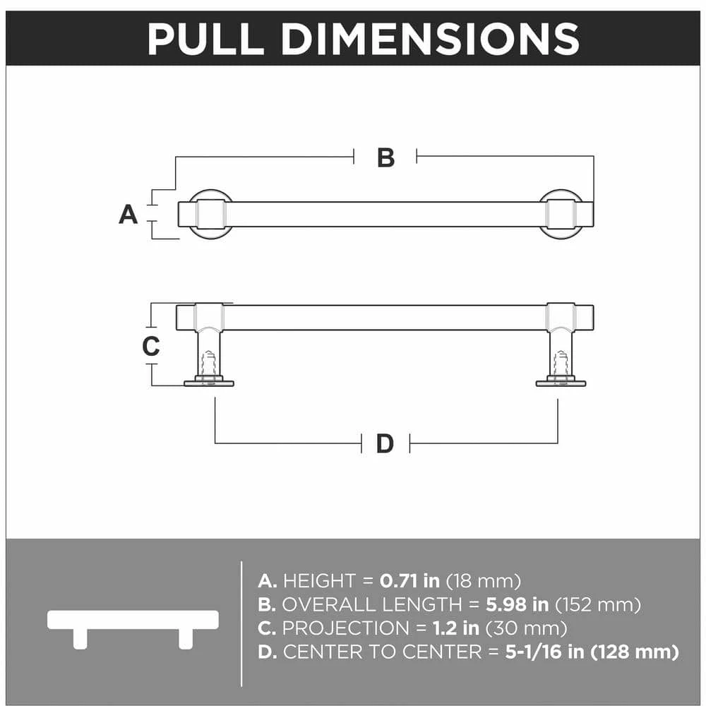 Liberty Essentials Francisco 5 in. (127 mm) Center-to-Center Satin Nickel Drawer Pull (10-Pack) - Image 7