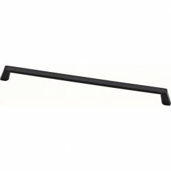 Liberty Soft Modern 12 in. (305 mm) Center-to-Center Matte Black Appliance Pull