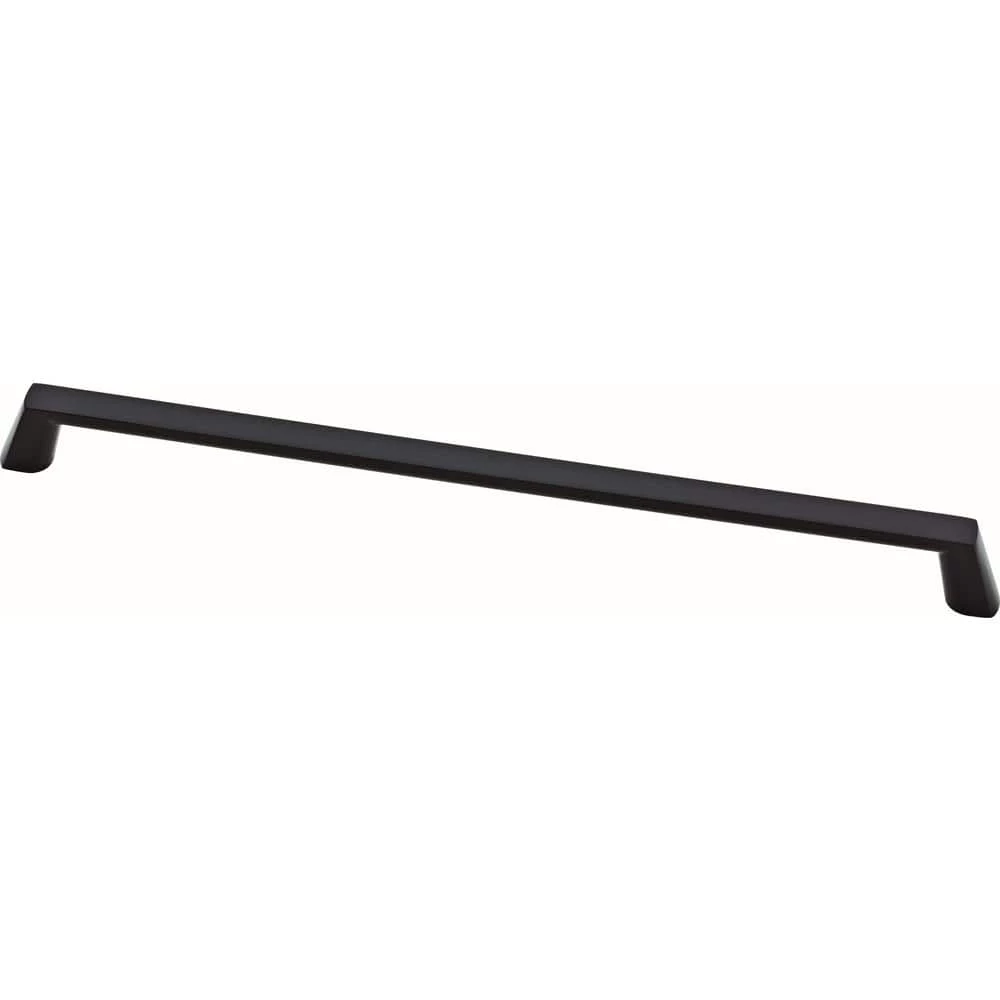Liberty Soft Modern 12 in. (305 mm) Center-to-Center Matte Black Appliance Pull
