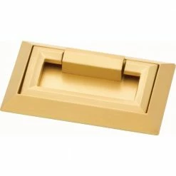 Liberty External Campaign 3 in. (76 mm) Center-to-Center Brushed Brass Drawer Pull
