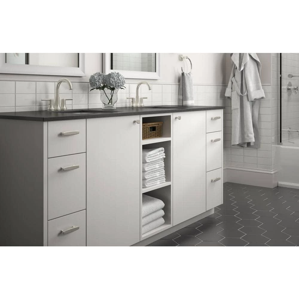 Liberty Beveled 3 in. (76mm) Center-to-Center Satin Nickel Drawer Pull - Image 5