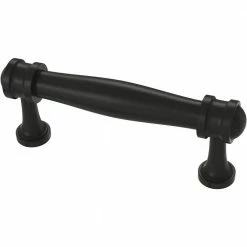Liberty Charmaine 3 in. (76 mm) Matte Black Cabinet Drawer Bar Pull (10-Pack)