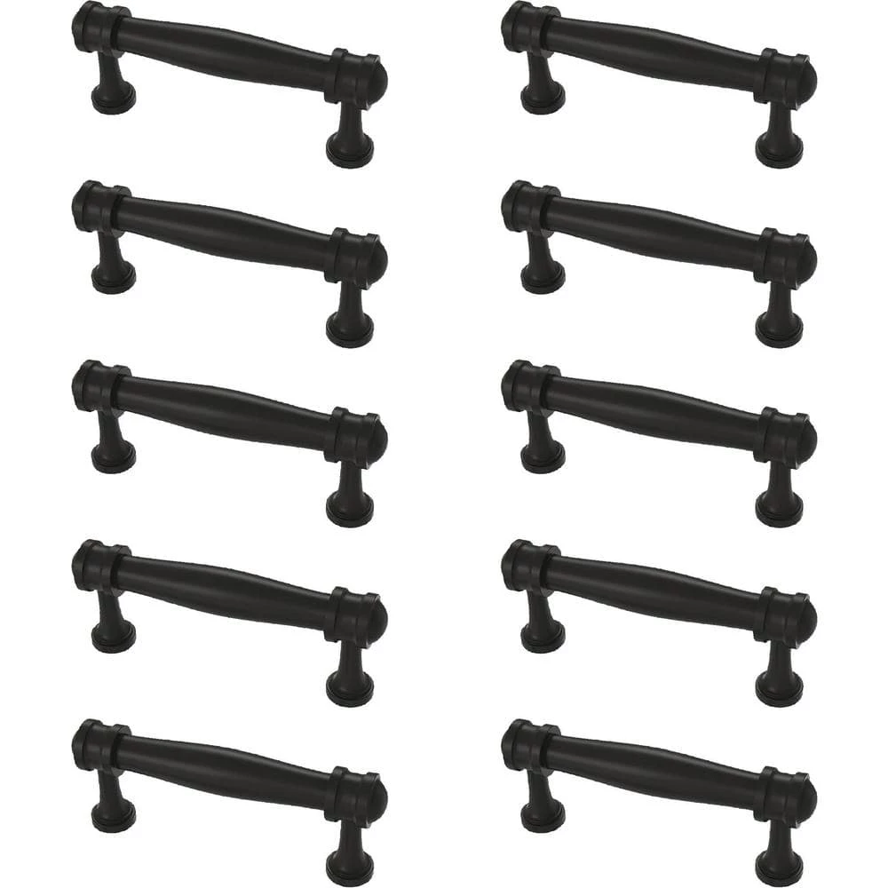 Liberty Charmaine 3 in. (76 mm) Matte Black Cabinet Drawer Bar Pull (10-Pack) - Image 5