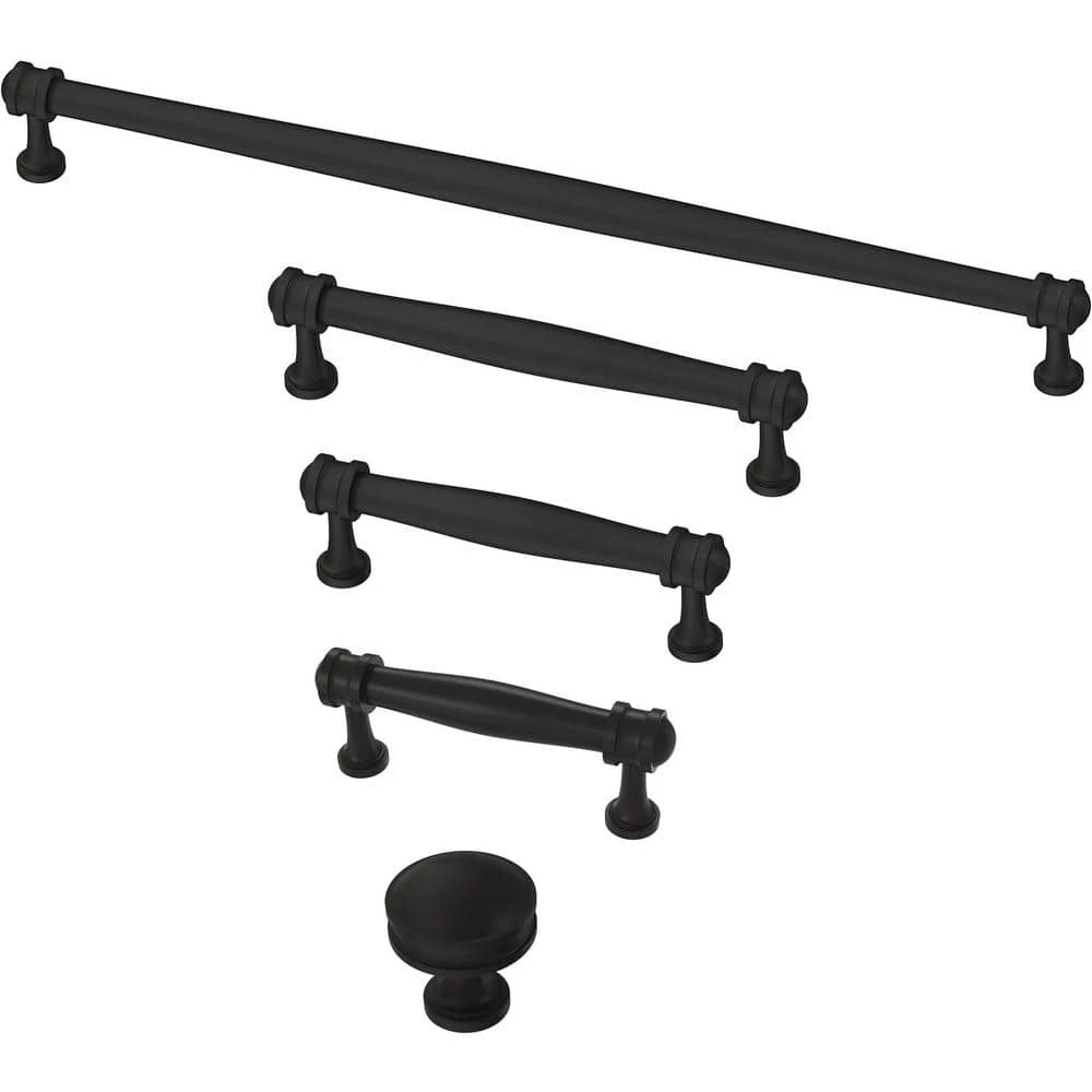 Liberty Charmaine 3 in. (76 mm) Matte Black Cabinet Drawer Bar Pull (10-Pack) - Image 6