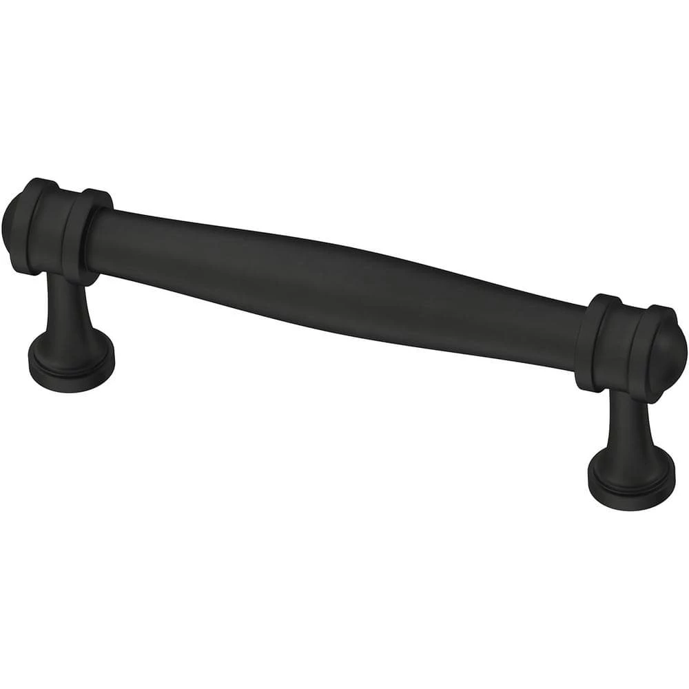 Liberty Charmaine 3-3/4 in. (96 mm) Matte Black Cabinet Drawer Bar Pull (10-Pack)