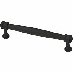 Liberty Charmaine 5-1/16 in. (128 mm) Matte Black Cabinet Drawer Bar Pull (10-Pack)