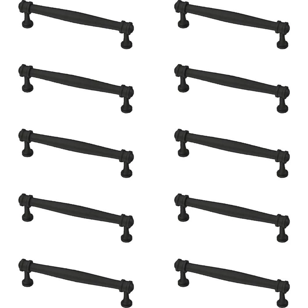 Liberty Charmaine 5-1/16 in. (128 mm) Matte Black Cabinet Drawer Bar Pull (10-Pack) - Image 5
