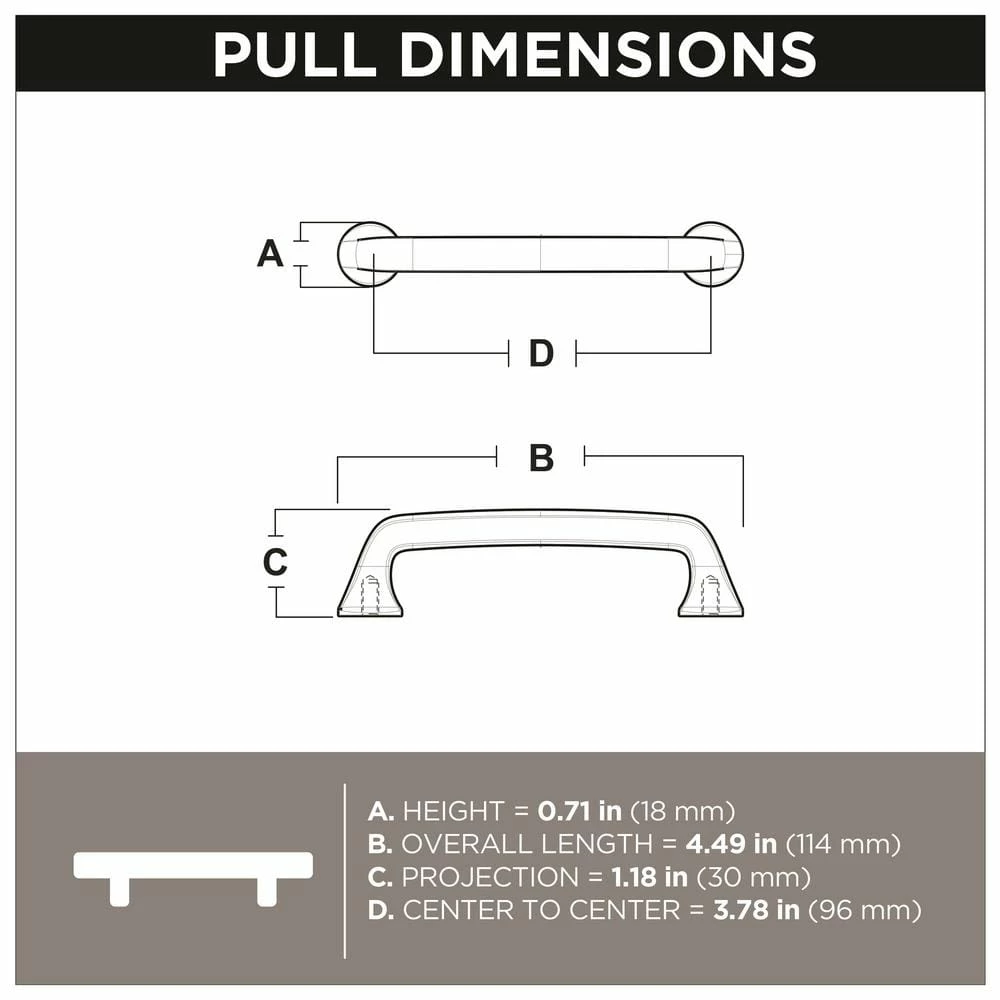 Liberty Casual Retreat 3-3/4 in. (96mm) Center-to-Center Cocoa Bronze Drawer Pull - Image 6