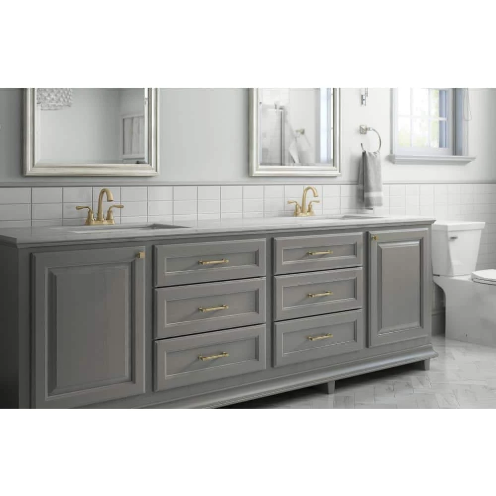 Liberty Regal Square 5-1/16 in. (128mm) Center-to-Center Champagne Bronze Cabinet Pull (25-Pack) - Image 4