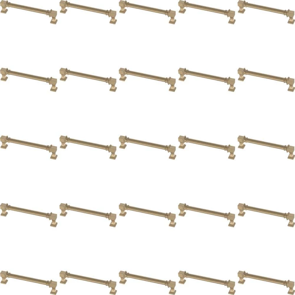 Liberty Regal Square 5-1/16 in. (128mm) Center-to-Center Champagne Bronze Cabinet Pull (25-Pack) - Image 5