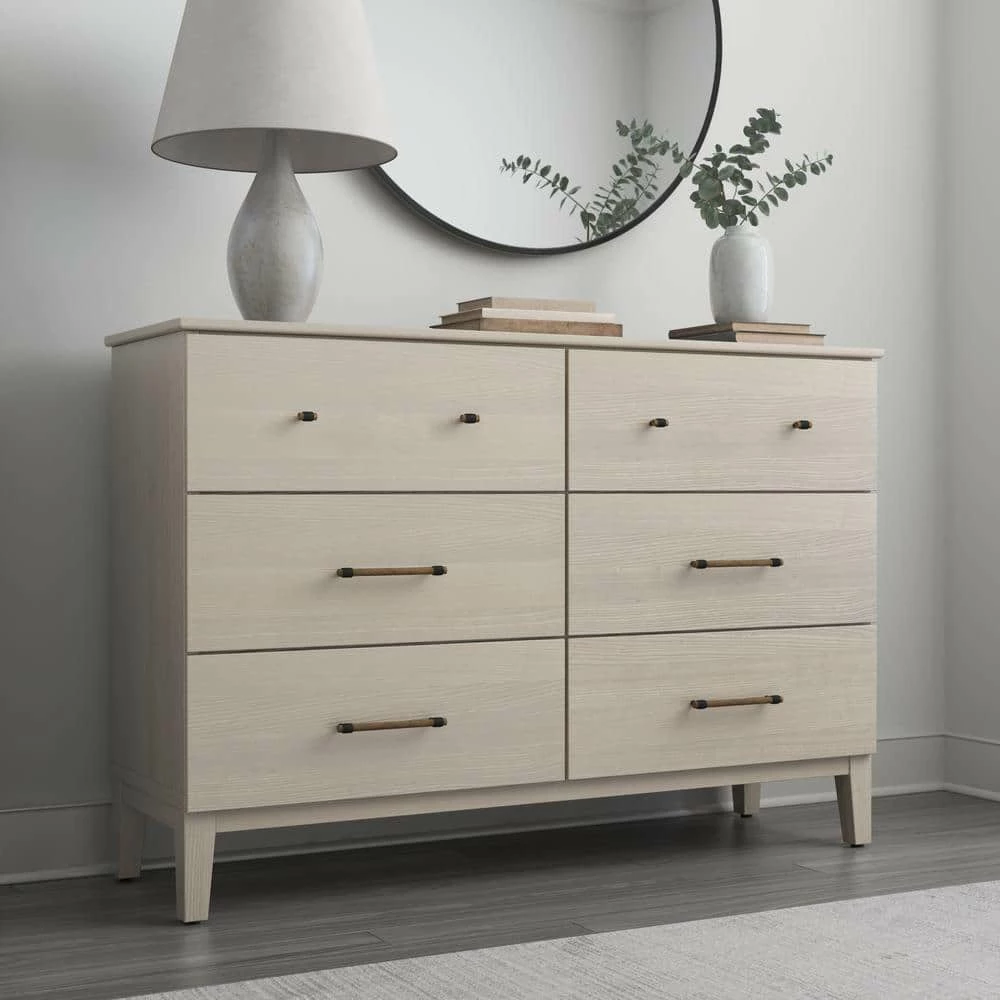 Liberty Modern 6-5/16 in. (160mm) Center-to-Center Matte Black with Rustic Pine Wood Drawer Pull - Image 3