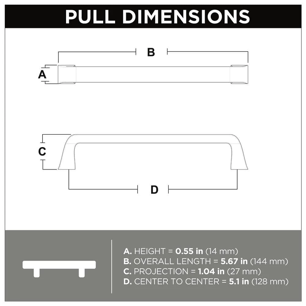 Liberty Classic Bell 5-1/16 in. (128mm) Center-to-Center Matte Black Drawer Pull - Image 7