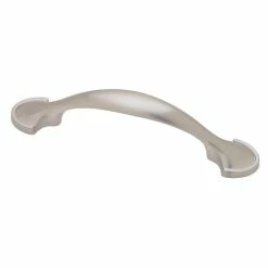 Liberty 3 in. (76 mm) Center-to-Center Satin Nickel Half-Round Foot Drawer Pull (10-Pack)