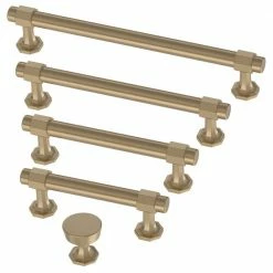Liberty Classic Octagon 5-1/16 in. (128 mm) Champagne Bronze Drawer Pull